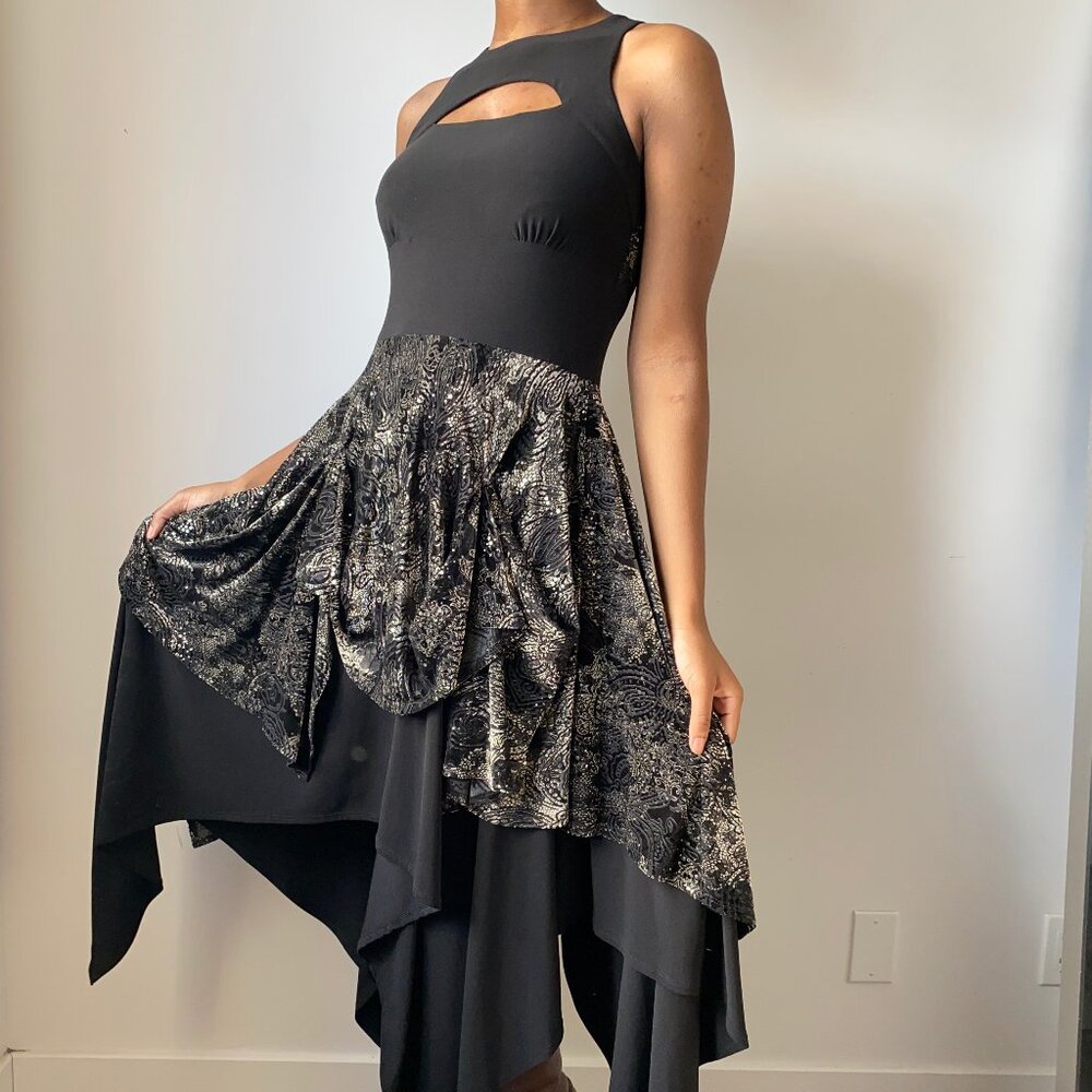 Woman grunge dress